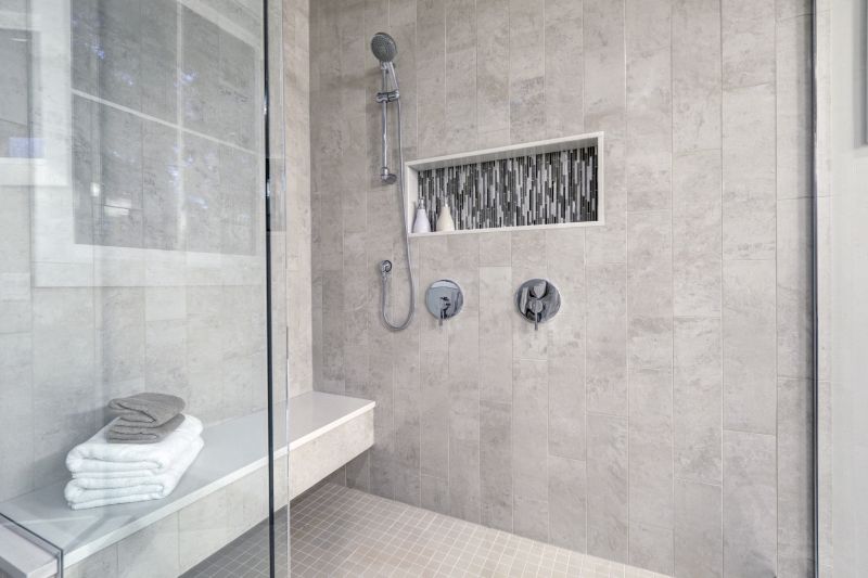 Stylish Tiled Shower Space